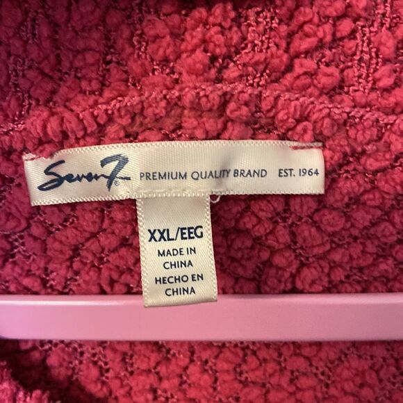 Seven7- pink soft long sweater size XXL - Picture 3 of 9
